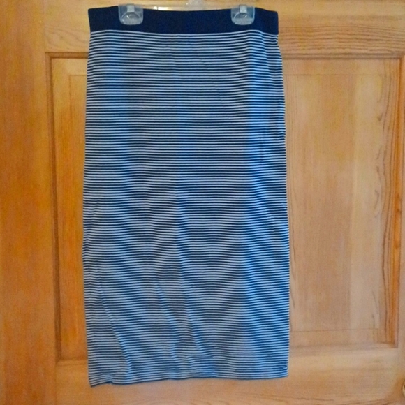 MICHAEL KORS STRIPED PENCIL SKIRT SZ M - Picture 1 of 3